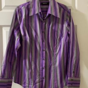 Ladies size 14 Metrostyle vibrant purple blouse